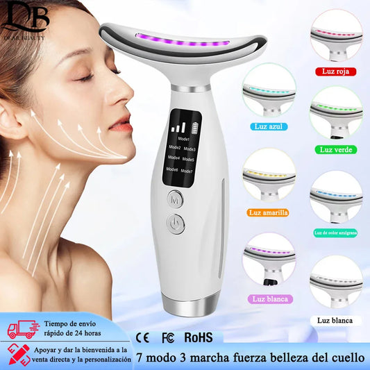 Lifting Facial & Cuello | Masajeador Reafirmante con Vibración para Cuidado Personal en Casa