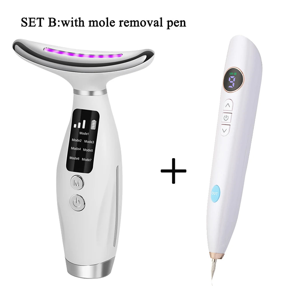 Lifting Facial & Cuello | Masajeador Reafirmante con Vibración para Cuidado Personal en Casa